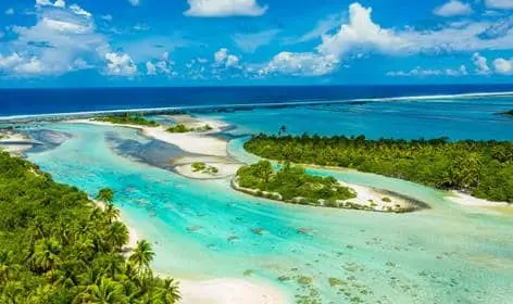 Image d'une plage à Tahiti