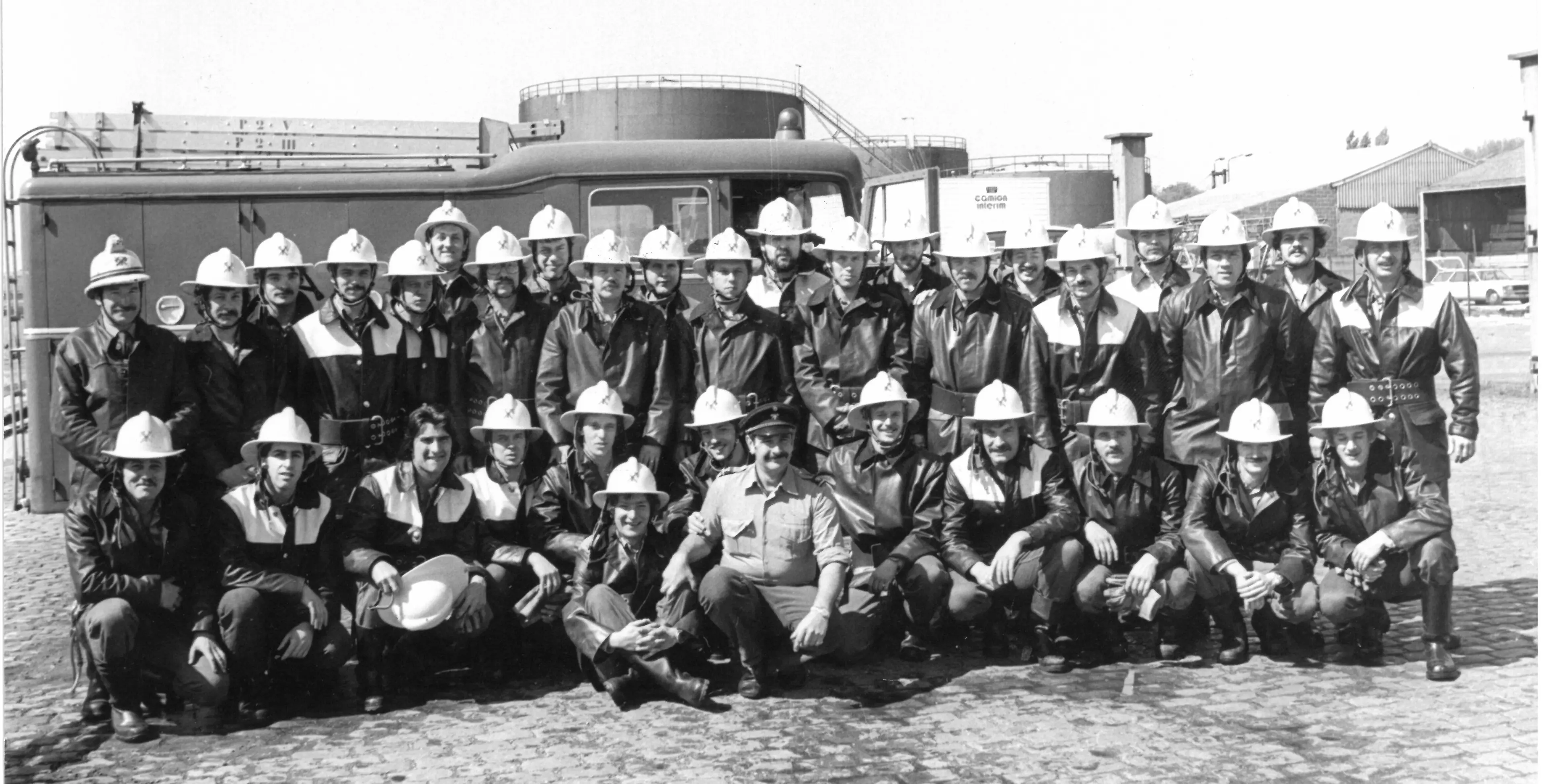 photo de groupe de pompiers (1973 - 1989)